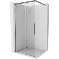 Mexen Rox douchewand Walk-in 75 x 200 , transparant 8 mm, gun metal - 8C2-075-003-95-00