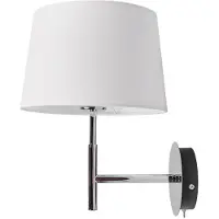 LUCANDE Wandlampe , Dorothea, dimbare, Metallic, Woonkamer, Stof, Modern