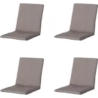 Madison stapelstoelkussen basic - 97x49x3cm set van 4