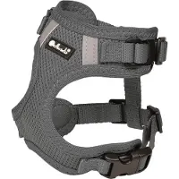 Petlando Hondenharnas Mesh Vest Antraciet - Hondentuig - M 32-37/41-53 Cm