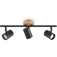 LINDBY Plafondlamp , Xiomara, dimbare, Zwart, Woonkamer, Metaal, Modern