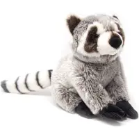 Nature Planet pluche wasbeer knuffel - 22 cm - wasberen knuffels - Knuffeldier