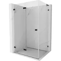 Mexen Lunar-F L vouwdeur douchecabine links 85 x 80 , transparant, zwart - 836L-085-080-70-00-L