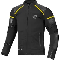 Bogotto Blizzard-X Waterdichte Zwart Geel Textiele Motorjas Maat XS