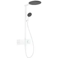 Hansgrohe Raindance Alive S 300 1jet Showerpipe regendoucheset thermostatisch Mat wit