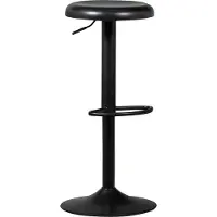 Woood Isaac Barkruk - Metaal - Zwart - 81x39x39