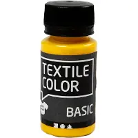 Creativ Company Textielverf, primairgeel, 50 ml