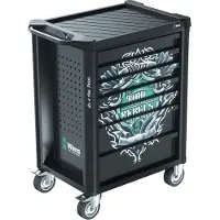 Wera werkplaatswagen 9700 Gereedschap Rebel, 78-delig, B 785 x D 709 x H 1020 mm, draagvermogen 1000 kg, 7 laden