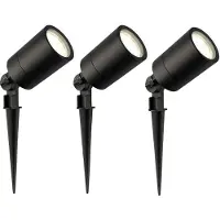 LEDVION - 3X LED Prikspots - 4000K - Zwart - 5W - IP65