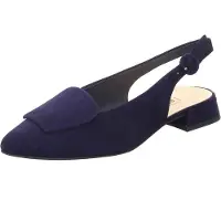 Paul green Ballerina met riempjes nachtblauw
