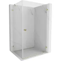 Mexen Lunar-B draaideur douchecabine rechts 95 x 90 , transparant, goud - 832-095-090-50-00-P