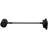 Heitronic Wandlamp buiten Borneo, zwart, Aluminium, Modern, Wandlamp buiten