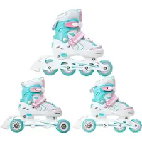 Raven Lia 3-in-1 Kinder Skates/Schoenen Maat 27-30 LED Wielen