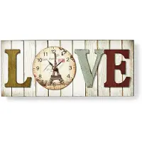 Nedis CLWA001WDL40 Houtstijl Wandklok In Lijst Model 'love'
