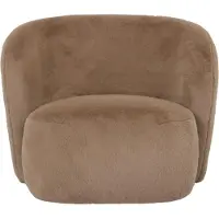 Ptmd - Fauteuil Aphrodite - Bruin - 88x87x70cm