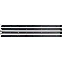 Alberts 862831 heng | in verschillende uitvoeringen | zwart | rol Ø16 mm | afmetingen 1200 x 40 mm | Set van 4