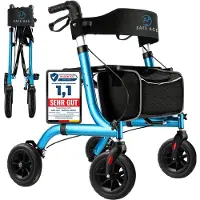 Safe Age SafeLife Rollator Opvouwbaar met zitfunctie - voor binnen en buiten