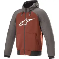 Alpinestars Chrome Sport Teergrijs Bordeaux Hoodie Maat L