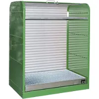 Bauer Rolkast voor gevaarlijke stoffen, Type RSG-2 groen RAL6011