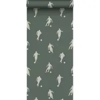 ESTAhome behang voetbalspelers donkergroen - 53 cm x 10.05 m - 139507