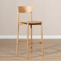 Bronx Scandinavische barkruk Miquel naturel eiken 78,5 cm