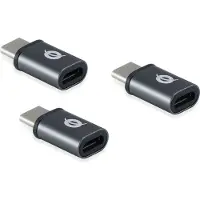 Conceptronic USB 2.0 Type-C Adapter - - DONN05G - Zwart - Aluminium - 0,48 Gbit/s
