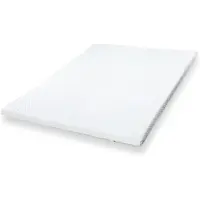 THE WHITE STONE Ergonomisch matrasbeschermer - - Topper Geheugenschuim - 220 x 220 cm - 6 cm - Afneembaar, anti-huisstofmijt