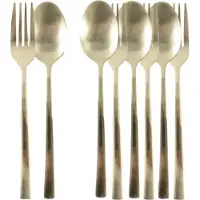 OTIX Gebaksvorkjes - Theelepels - Taartvorkjes - Set van 8 - Kleine - Lepels - Vorken Bestekset