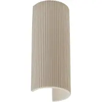 LINDBY Wandlamp Colja, dimbaar, crème / amber, Woon-/ Eetkamer, Gips / Klei, wandlamp