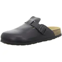 Natural Sense unisex pantoffels klomp leer zwart 1095023