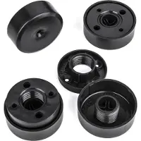 Sotech 8 stuks meubelpoot Golf III, zwart, diameter: 50 mm hoogte: verstelbaar 18 - 24 mm