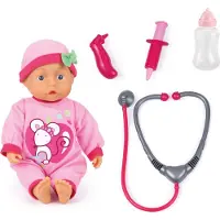 Bayer - Babypop Doctor Set 33cm in roze