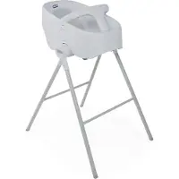Artsana Badje Bubble Nest Junior - Babybad met standaard - Hoogte verstelbaar babybadje - 2-Delig - Grijs