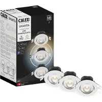 Calex Smart inbouwspot | 2700-6500K | 345 lumen | Wit | 5W | 3 stuks
