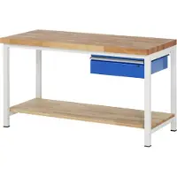 RAU Werkbank serie 8001, 1 schuiflade, B 1500 x D 900 x H 840 mm