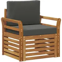 vidaXL Buiten bank set Massief Acacia Hout en Polyester