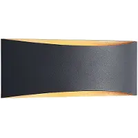 Arcchio LED-wandlamp Jelle, zwart, Woon-/ Eetkamer, Aluminium, Modern, LED wandlamp