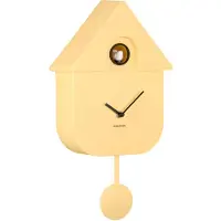 Karlsson Klok Modern Cuckoo ABS Soft Yellow