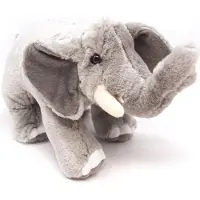 Nature Planet olifant knuffel - pluche - 22 cm - knuffeldieren - voor kinderen