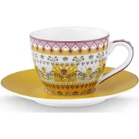 Pip studio Espressokop Home Espresso Cup And Saucer Lily & Lotus Moon Delight Yellow
