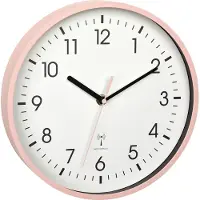 TFA-Dostmann 60.3550.16 Wandklok Zendergestuurd 24.5 cm x 42 mm Roze