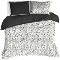 De Witte Lietaer Dekbedovertrek Waddle Dark Shadow Satijn-260 x 200 / 220 / 240 cm | Extra Breed