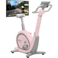 Skandika Ergometer Abisko wereldprimeur - Premium EMS-weerstand, slimme hometrainer met app-besturing, automatische stuur- en zadelverstelling, 36 weerstandsniveaus | hometrainer fiets voor thuis