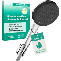Hansgrohe Raindance Alive Select S - Doucheset - EcoSmart waterbesparend - Select-knop bediening - 125mm maat - 3 straalfuncties - Chroom