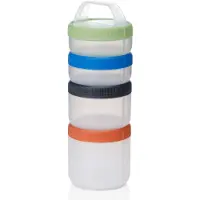 Human Gear HumanGear - Stax - Large - Clear/Spectrum - Starter 4-pack - opbergdoos - stapelbaar