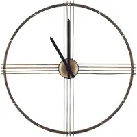 Beliani ASCONA - Wandklok - Goud - Metaal