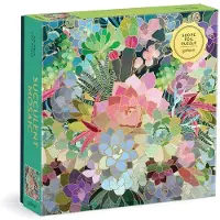 Galison Puzzel: Mozaïek van vetplanten, 500 stukjes