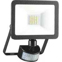 Elro LED-wandlamp voor de tuin met bewegingssensor, zwart, plat design, weerbestendig (IP54)