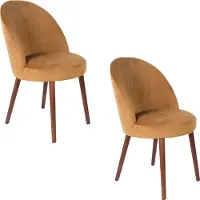 Dutchbone Barbara Eetkamerstoelen Camel - Set van 2