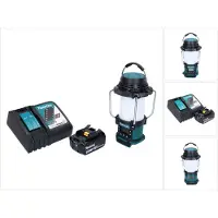 Makita DMR 055 RF1 accu-radio 18 V FM met lantaarn 360° zaklamp + 1x accu 3,0 Ah + oplader
